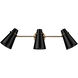 Reeva 3 Light 26 inch Modern Brass Bath Vanity Wall Light